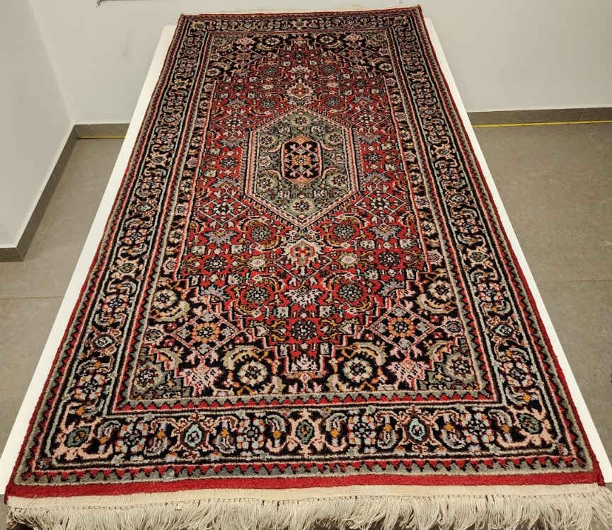 WB177 BIDJAR Red | שטיח צמר עבודת יד בסגנון בידג'אר פרסי  75x143 ס"מ