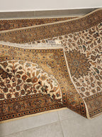 WR120 ISFAHAN Beige |  עבודת יד ראנר עבודת יד בסגנון פרסי צמר 88x301 ס"מ