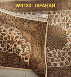 WR120 ISFAHAN Beige |  עבודת יד ראנר עבודת יד בסגנון פרסי צמר 88x301 ס"מ