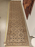 WR139 BIDJAR MAHI Cream | ראנר עבודת יד צמר בסגנון פרסי 83x333 ס"מ