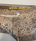 WR136 NAIN Beige |  ראנר עבודת יד צמר בסגנון פרסי 81x303 ס"מ