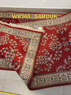 WR140 SAROUK Red | ראנר עבודת יד צמר בסגנון פרסי 84x341 ס"מ
