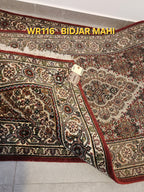 WR116 BIDJAR MAHI Red | ראנר עבודת יד צמר בסגנון פרסי 84x239 ס"מ