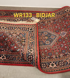 WR133 BIDJAR Red | ראנר עבודת יד צמר בסגנון פרסי 83x291 ס"מ
