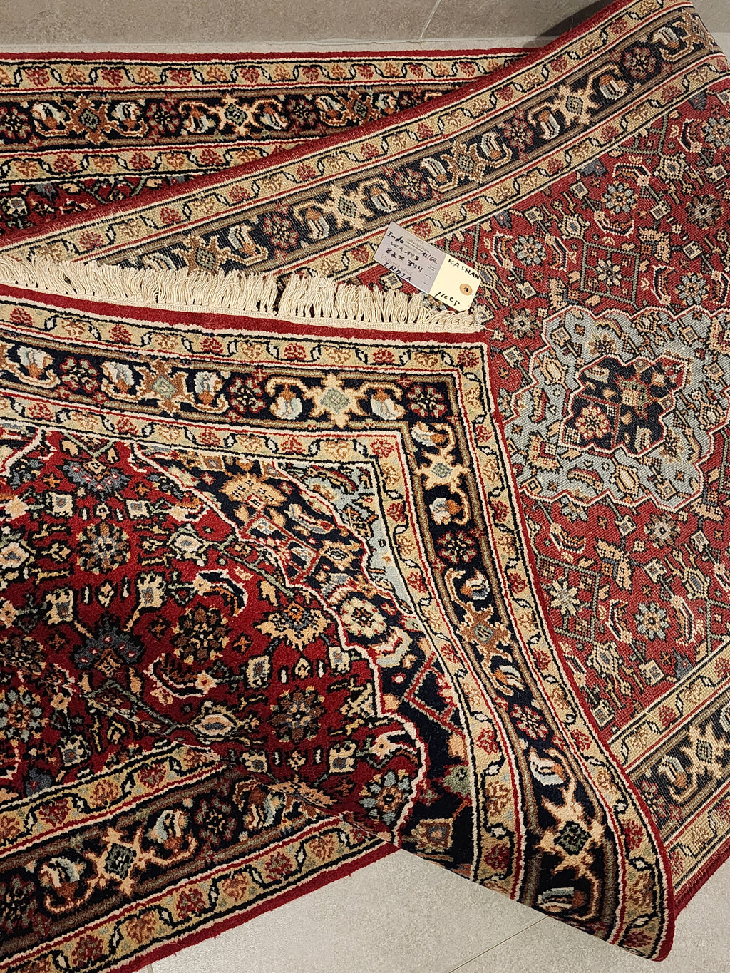 WR143 KASHAN Red | ראנר עבודת יד צמר בסגנון פרסי 82x344 ס"מ
