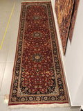 WR128 KASHAN Red | ראנר עבודת יד צמר בסגנון פרסי 80x295 ס"מ