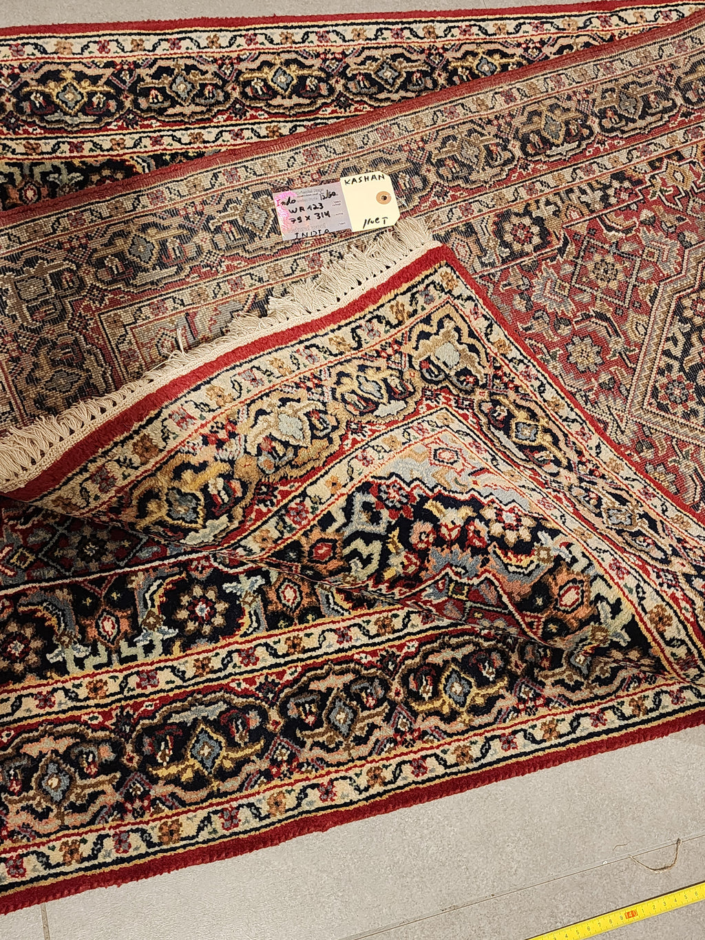 WR123 BIDJAR Red |   ראנר עבודת יד צמר בסגנון פרסי 79x314 ס"מ