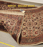 WR131 BIDJAR MAHI Beige | ראנר עבודת יד צמר בסגנון פרסי 78x293 ס"מ