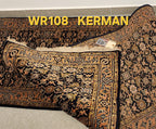 WR108 KERMAN Blue | ראנר עבודת יד צמר בסגנון פרסי  70x245 ס"מ