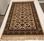 WA317 BIDJAR MAHI Cream | שטיח תפילה צמר עבודת יד בסגנון בידג'אר פרסי  60x90 ס"מ