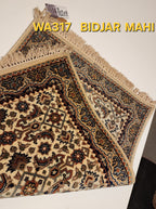 WA317 BIDJAR MAHI Cream | שטיח תפילה צמר עבודת יד בסגנון בידג'אר פרסי  60x90 ס"מ