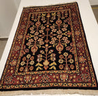 WA311 BIDJAR MAHI Black | שטיח תפילה צמר עבודת יד בסגנון בידג'אר פרסי  61x92 ס"מ