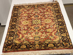 WA309 ISFAHAN Brown | שטיח תפילה צמר עבודת יד בסגנון איספהן פרסי  69x78 ס"מ