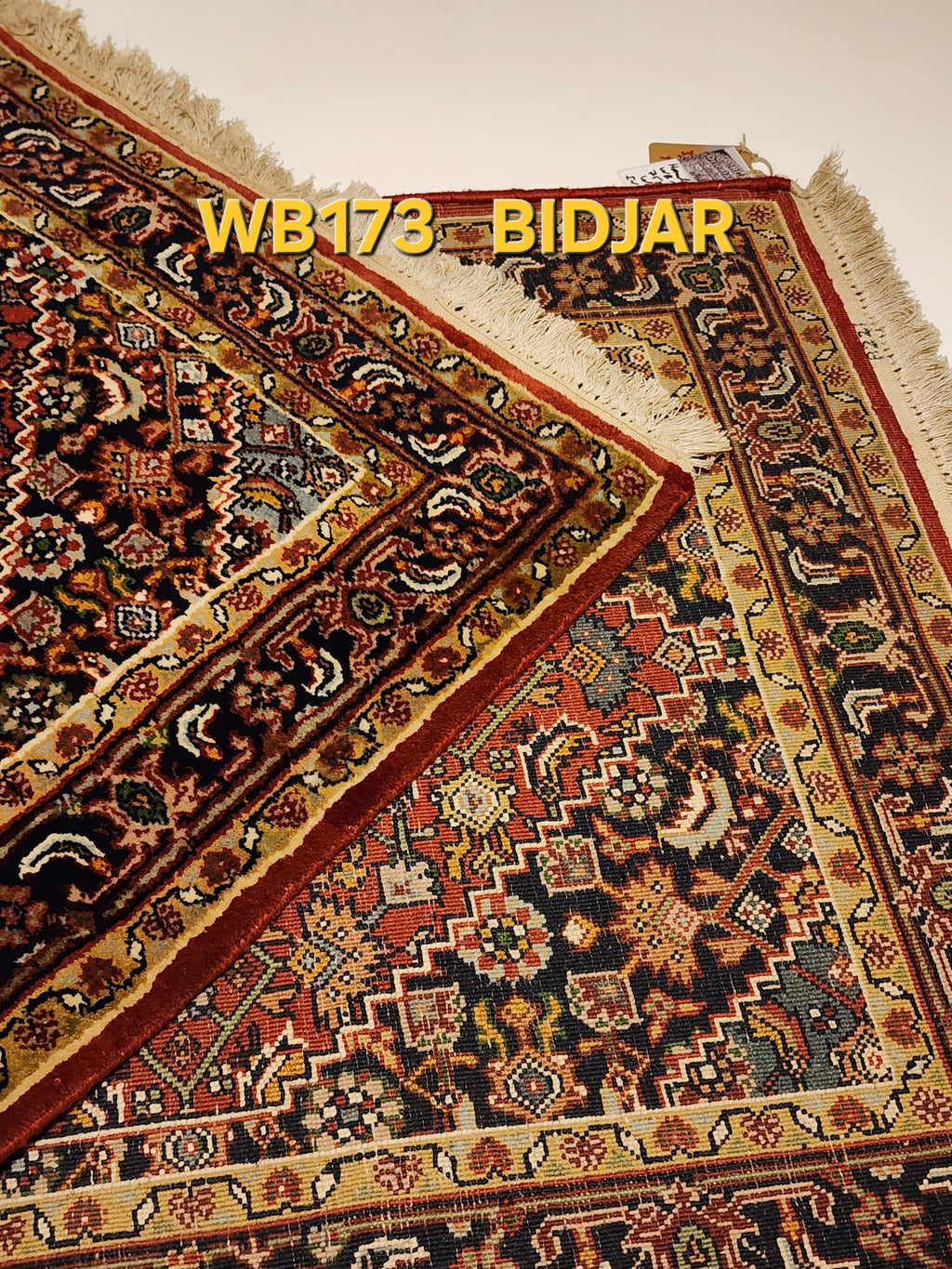 WB173 BIDJAR Red | שטיח צמר עבודת יד בסגנון בידג'אר פרסי  75x142 ס"מ