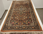 WB302 ISFAHAN Brown | שטיח צמר עבודת יד בסגנון איספהן פרסי  71x142 ס"מ