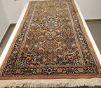 WB302 ISFAHAN Brown | שטיח צמר עבודת יד בסגנון איספהן פרסי  71x142 ס"מ