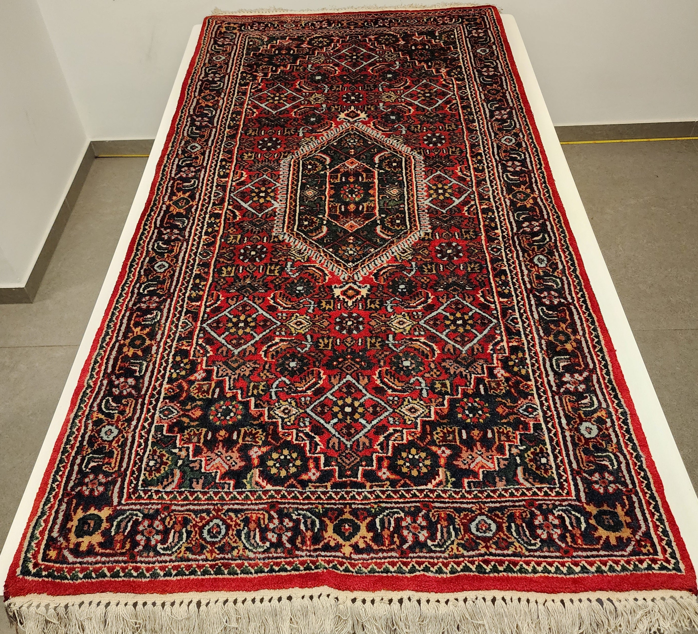 WB182 BIDJAR Red | שטיח צמר עבודת יד בסגנון בידג'אר פרסי  74x141 ס"מ
