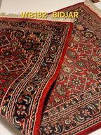 WB182 BIDJAR Red | שטיח צמר עבודת יד בסגנון בידג'אר פרסי  74x141 ס"מ