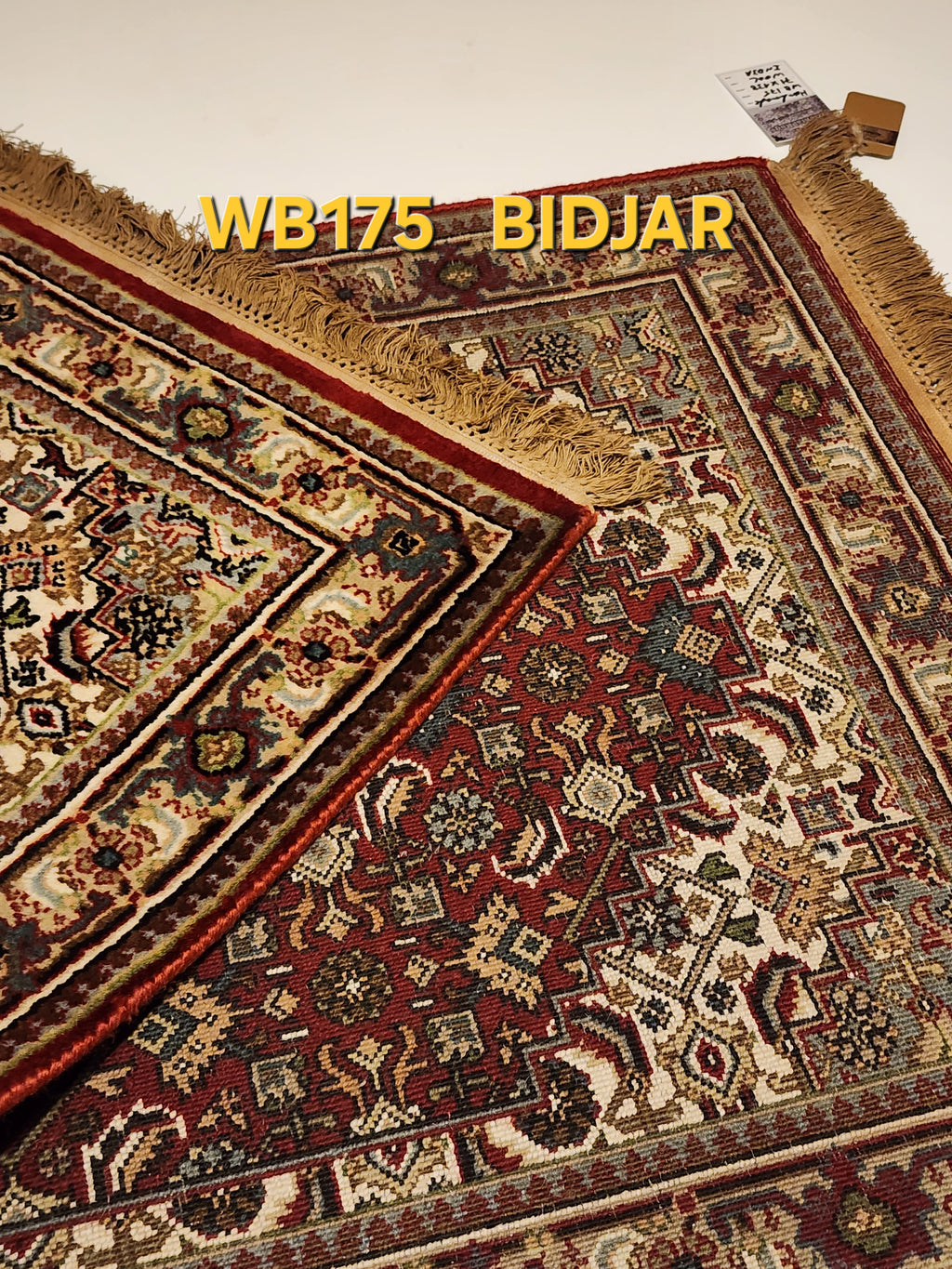 WB175 BIDJAR Red | שטיח צמר עבודת יד בסגנון בידג'אר פרסי  71x138 ס"מ