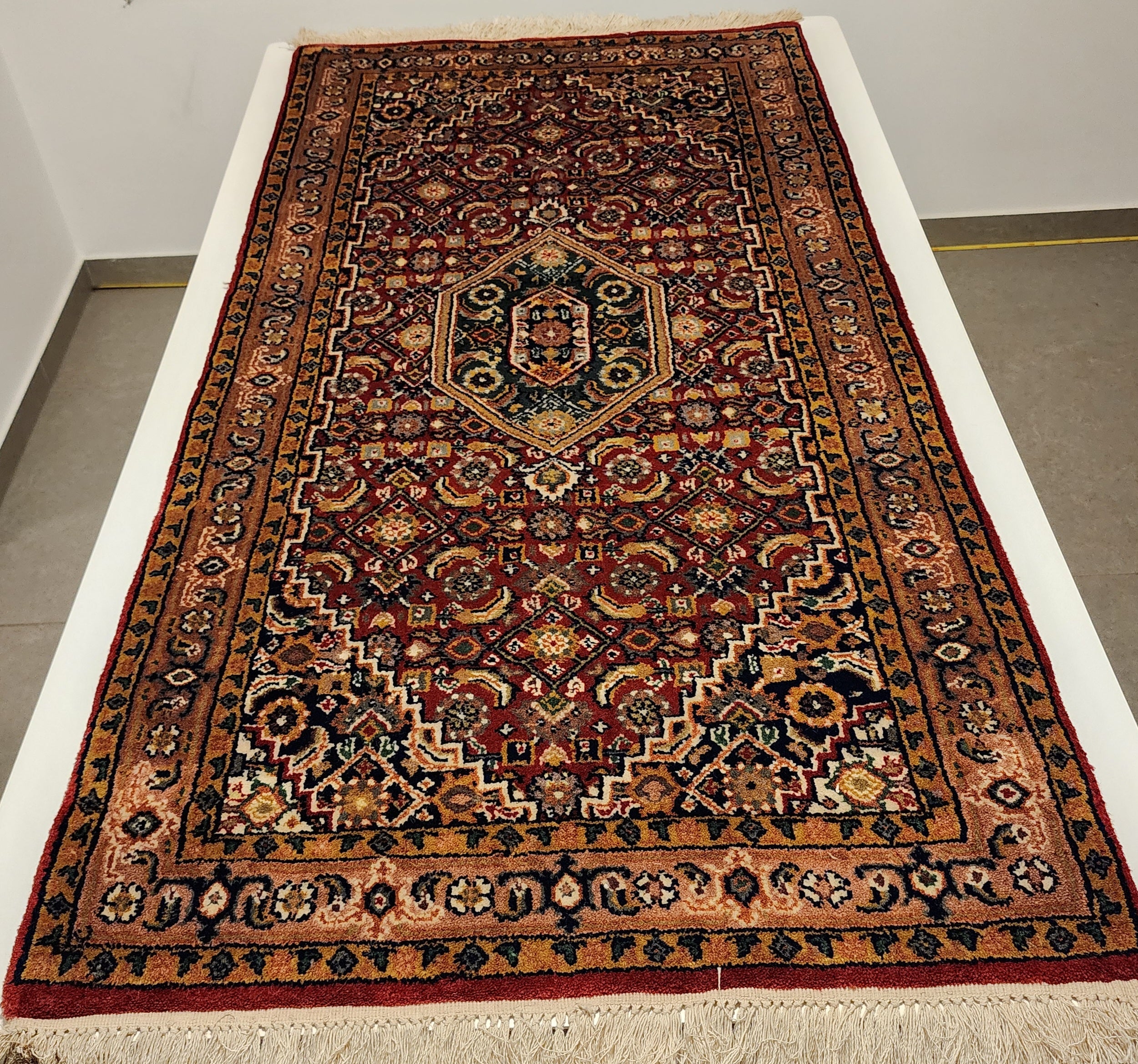 WB183 BIDJAR Red | שטיח צמר עבודת יד בסגנון בידג'אר פרסי  70x134 ס"מ