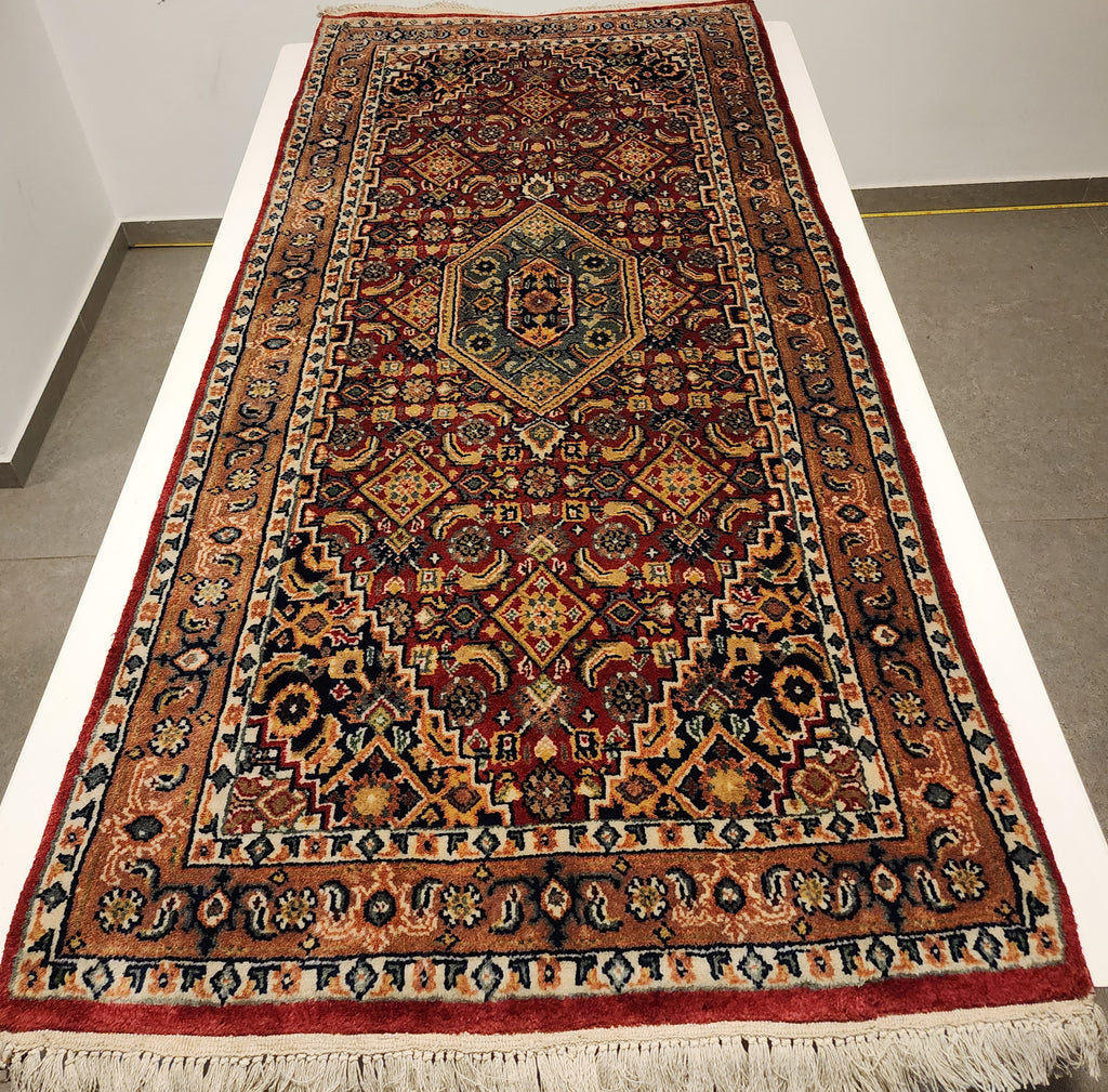 WB185 BIDJAR Red | שטיח צמר עבודת יד בסגנון בידג'אר פרסי  72x149 ס"מ