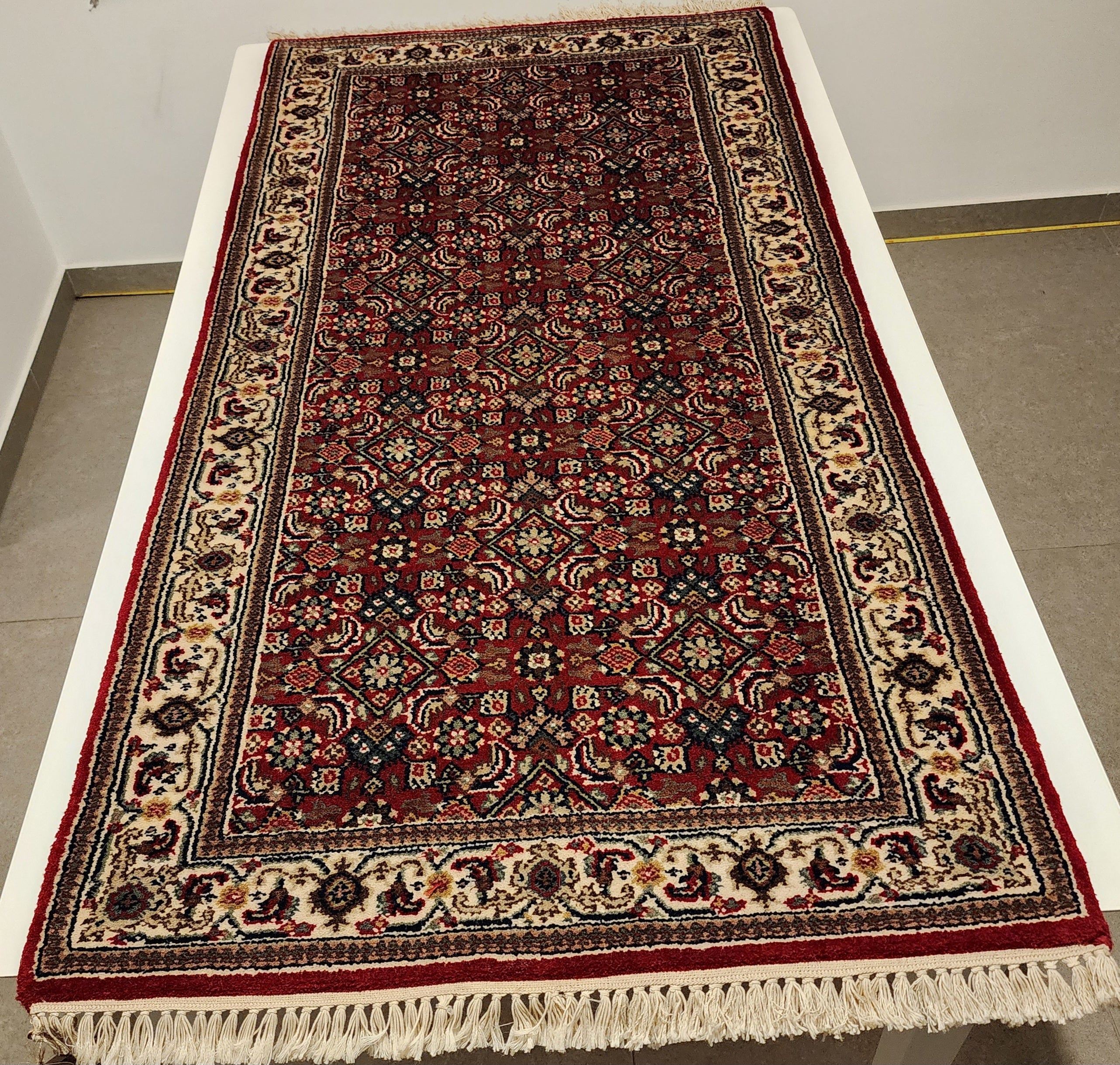 WB186 BIDJAR MAHI Red | שטיח צמר עבודת יד בסגנון בידג'אר פרסי  72x140 ס"מ