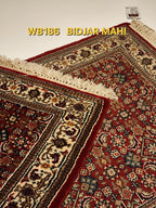 WB186 BIDJAR MAHI Red | שטיח צמר עבודת יד בסגנון בידג'אר פרסי  72x140 ס"מ