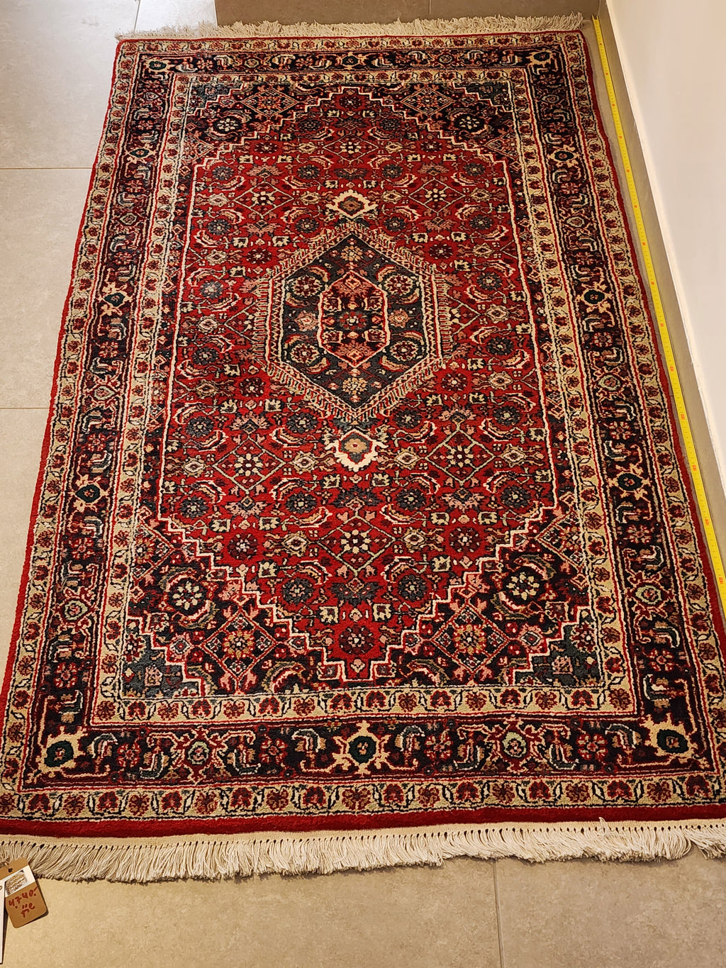 WC192 BIDJAR Red | שטיח צמר עבודת יד בסגנון בידג'אר פרסי  93x170 ס"מ