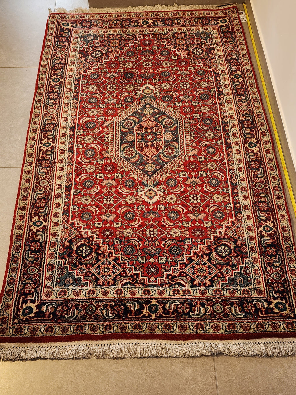 WC192 BIDJAR Red | שטיח צמר עבודת יד בסגנון בידג'אר פרסי  93x170 ס"מ