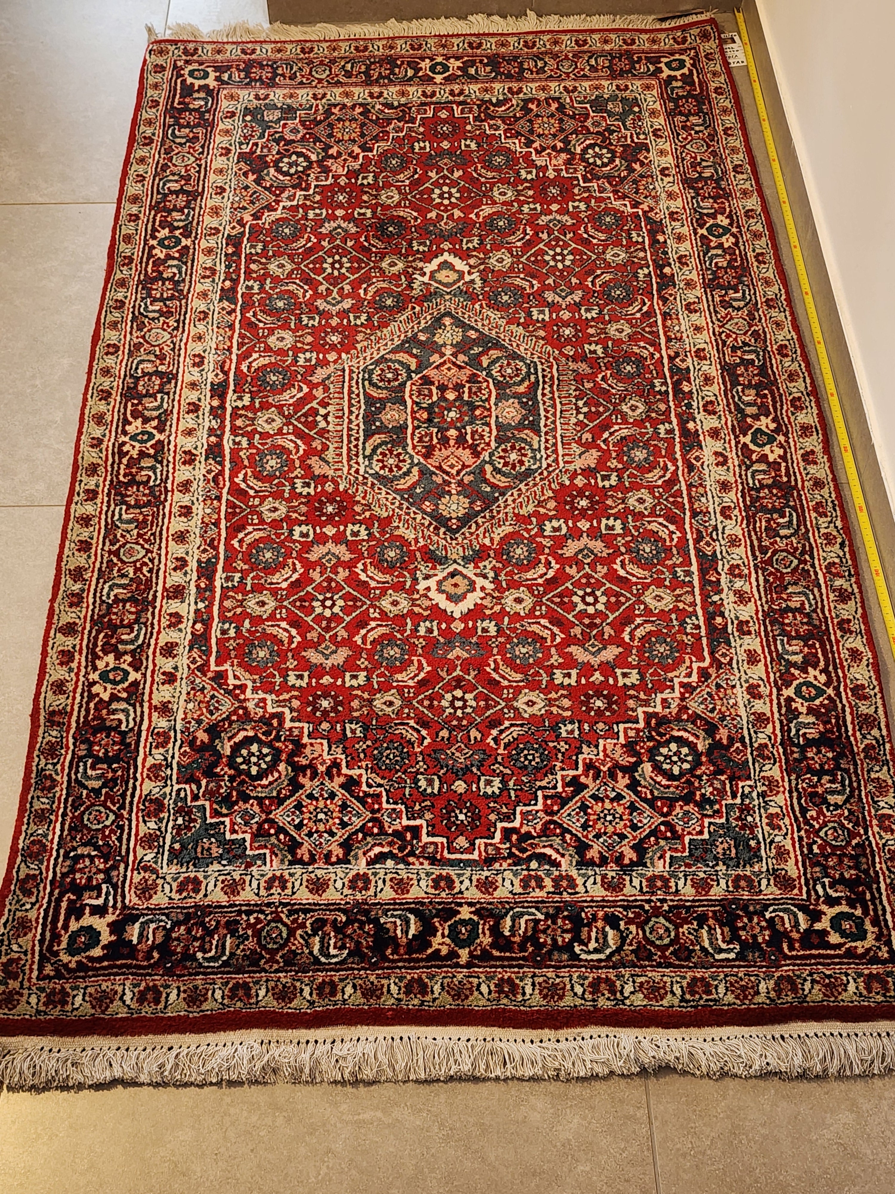 WC192 BIDJAR Red | שטיח צמר עבודת יד בסגנון בידג'אר פרסי  93x170 ס"מ
