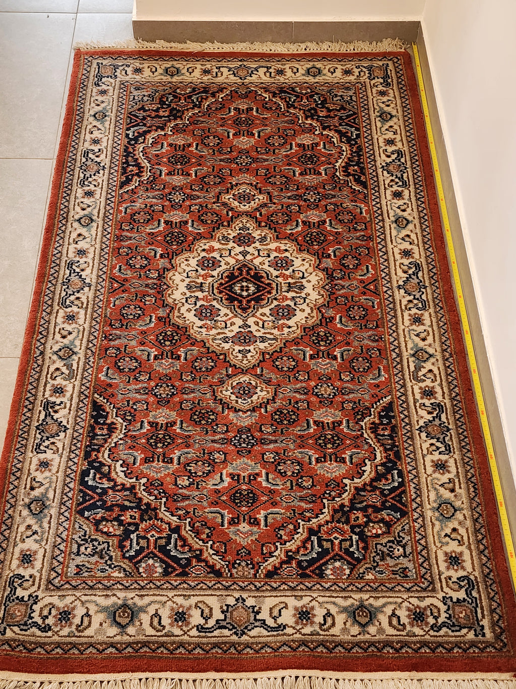 WC300 BIDJAR Orange | שטיח צמר עבודת יד בסגנון בידג'אר פרסי  91x165 ס"מ
