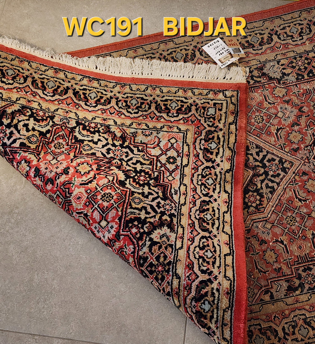 WC191 BIDJAR Orange | שטיח צמר עבודת יד בסגנון בידג'אר פרסי  86x155 ס"מ