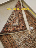 WC168 ISFAHAN Beige | שטיח צמר עבודת יד בסגנון איספהן פרסי  95x161 ס"מ