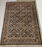 WD25 TABRIZ MAHI Blue | שטיח צמר עבודת יד בסגנון טבריז מאהי פרסי  115x156 ס"מ