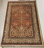 WD41 TABRIZ Red | שטיח צמר עבודת יד בסגנון טבריז פרסי  122x178 ס"מ