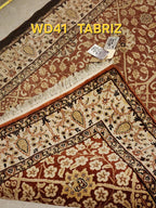 WD41 TABRIZ Red | שטיח צמר עבודת יד בסגנון טבריז פרסי  122x178 ס"מ