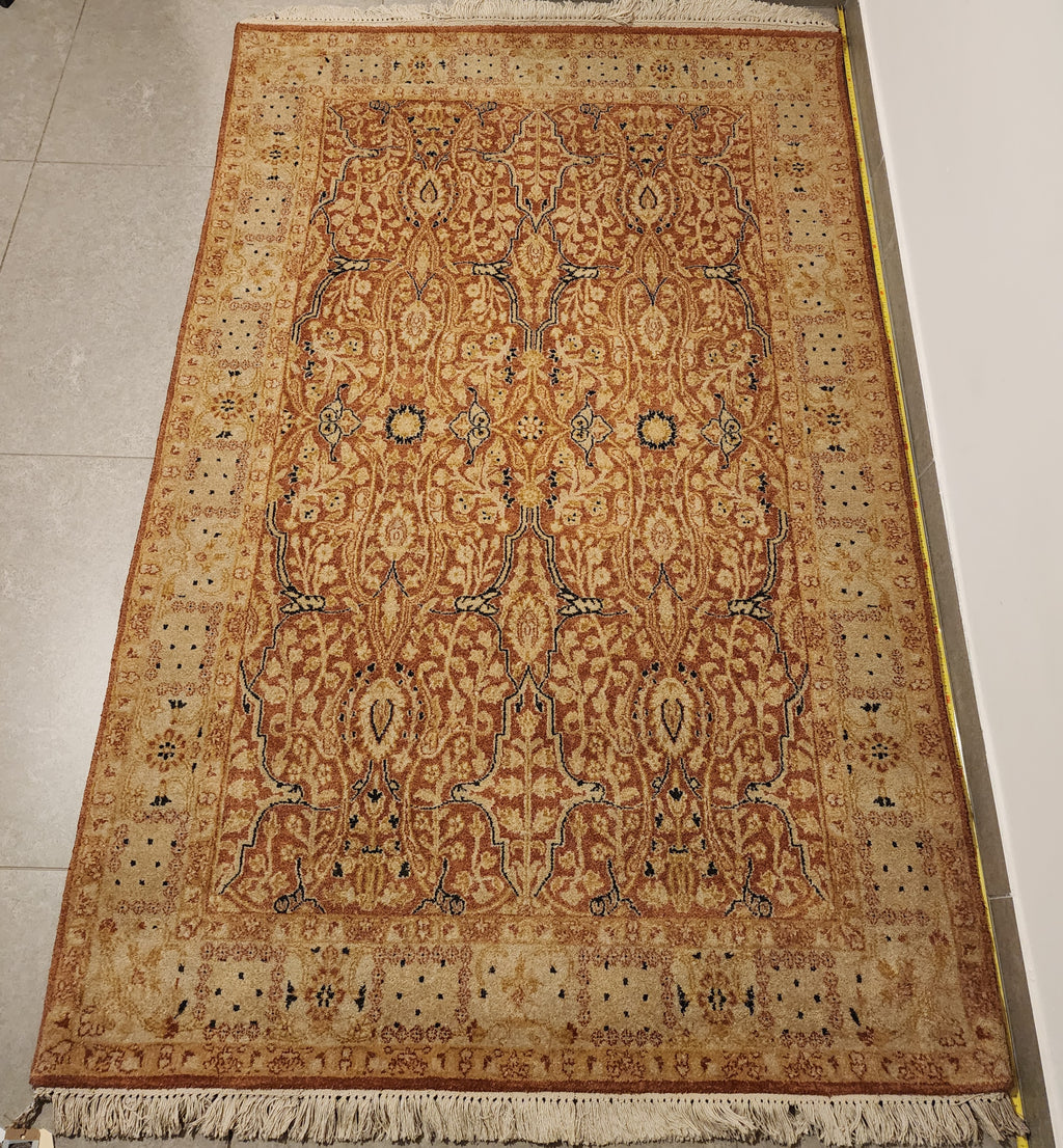WD39 TABRIZ Orange | שטיח צמר עבודת יד בסגנון טבריז פרסי  119x178 ס"מ
