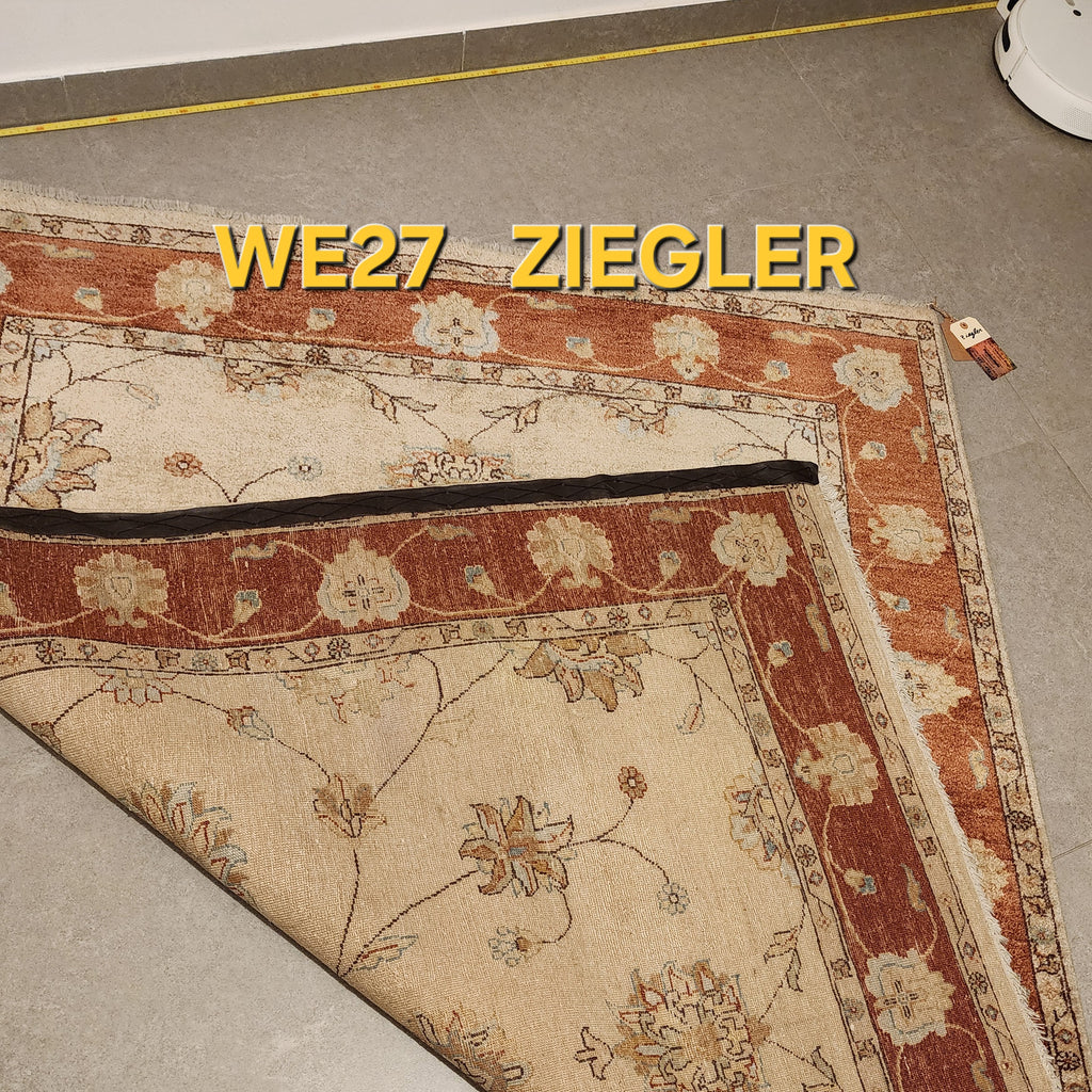 WE27 ZIEGLER Cream | שטיח צמר עבודת יד בסגנון זיגלר פרסי  155x192 ס"מ