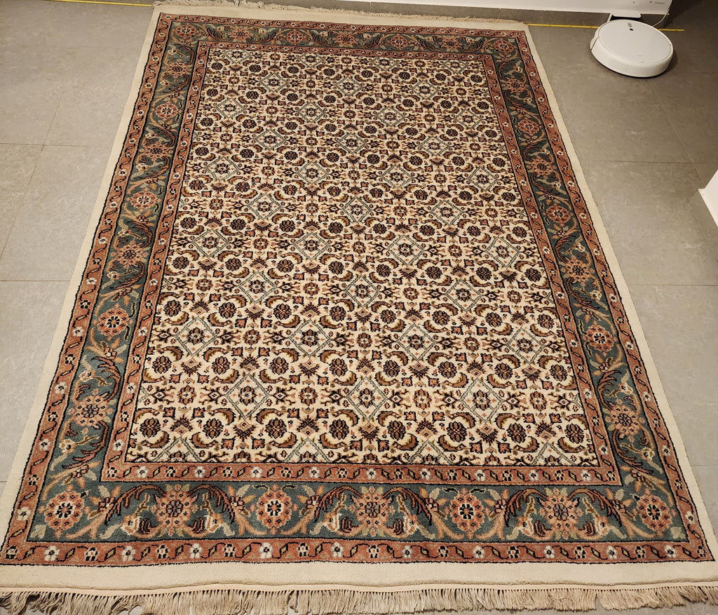 WE22 BIDJAR MAHI Cream | Hand-knotted Persian Bidjar style wool rug 170x236 cm