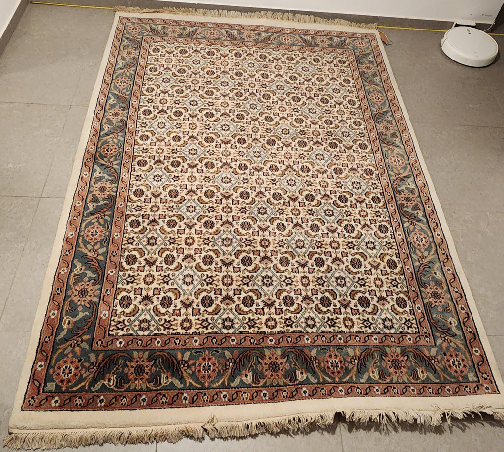 WE22 BIDJAR MAHI Cream | Hand-knotted Persian Bidjar style wool rug 170x236 cm