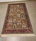 SLC333 SILK BAKHTIARI GARDEN | שטיח משי עבודת יד בחטיאר 100% 96x152 ס"מ