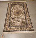 SLC334 SILK ISFAHAN | שטיח משי עבודת יד איספהן  100% 94x150 ס"מ
