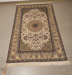SLC334 SILK ISFAHAN | שטיח משי עבודת יד איספהן  100% 94x150 ס"מ