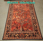 PSX414 Qum Tree of Life Persian Style | שטיח קיר אומנותי מודפס בסגנון קום פרסי 3D פרסי 100X163 ס"מ