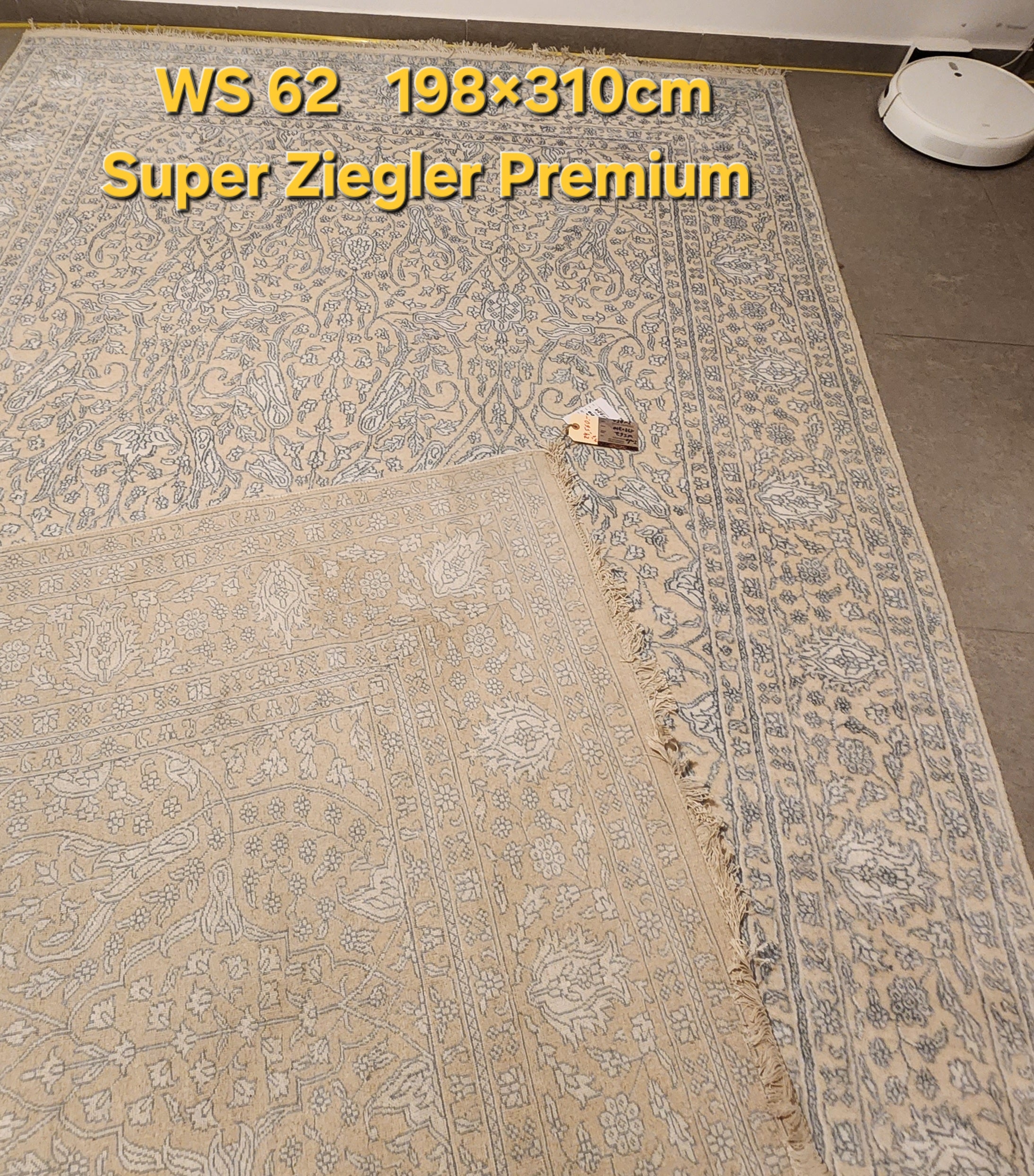 שטיח סופר זיגלר פרמיום עבודת יד WS62 Super Ziegler Premium .           גודל 198×310