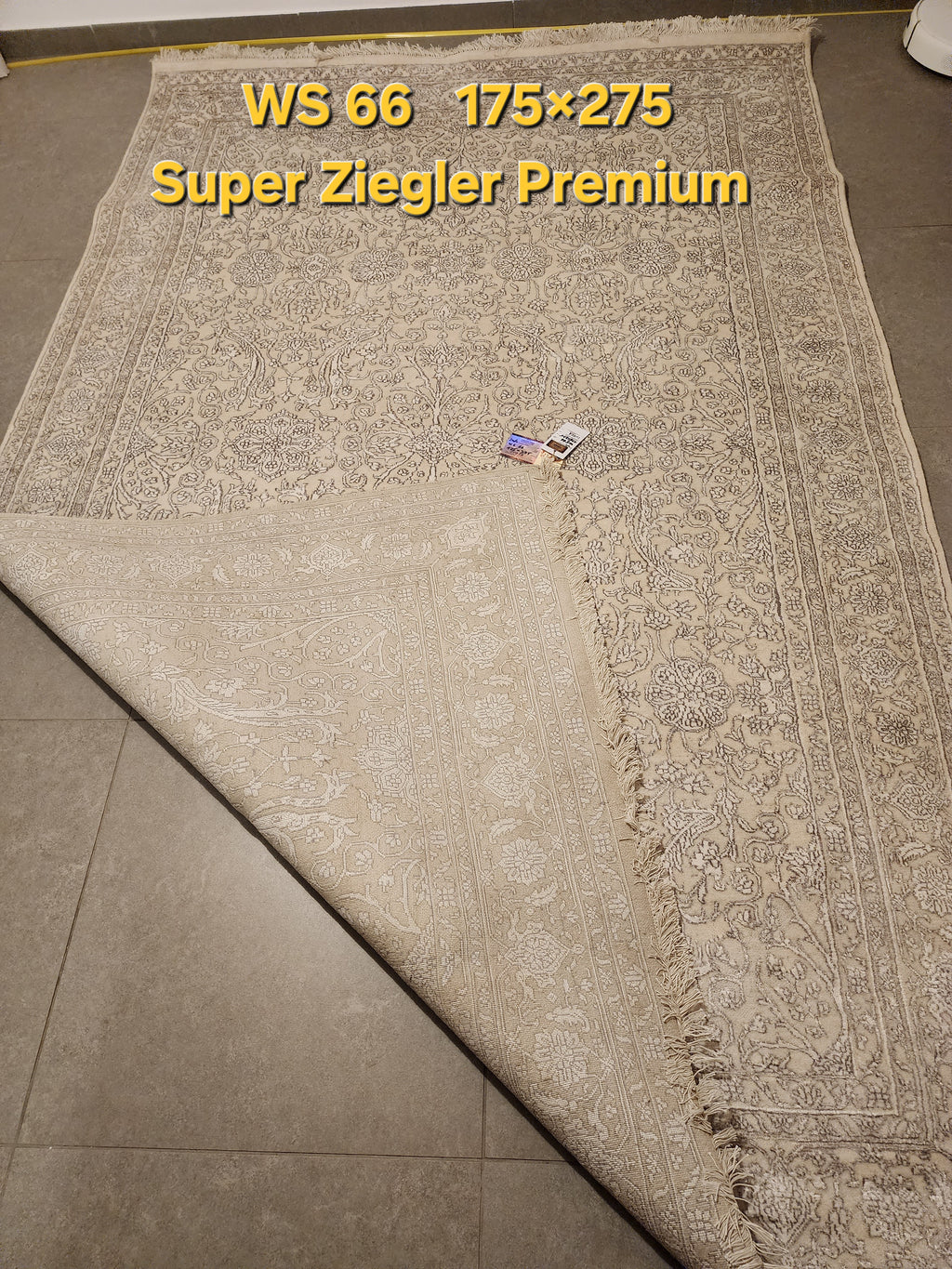 שטיח סופר זיגלר פרמיום עבודת יד  WS66 Super Ziegler Premium.               גודל 175×275
