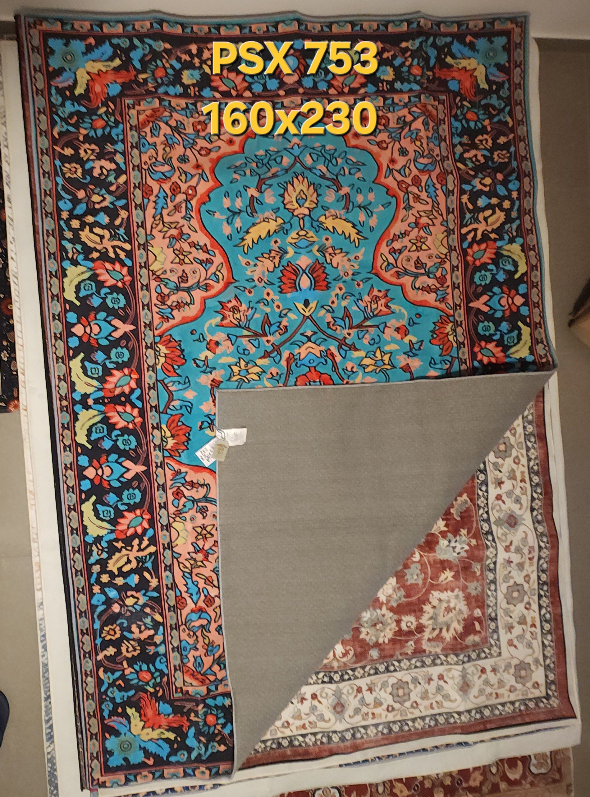 שטיח 100% פוליאסטר פרמיום בסגנון פרסי אוריינטלי  PSX 753 160X230