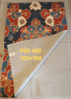 PSX 482 Printed Carpet Blue Persian 100X160 | שטיח מודפס דוגמא פרסית כחול 100X160