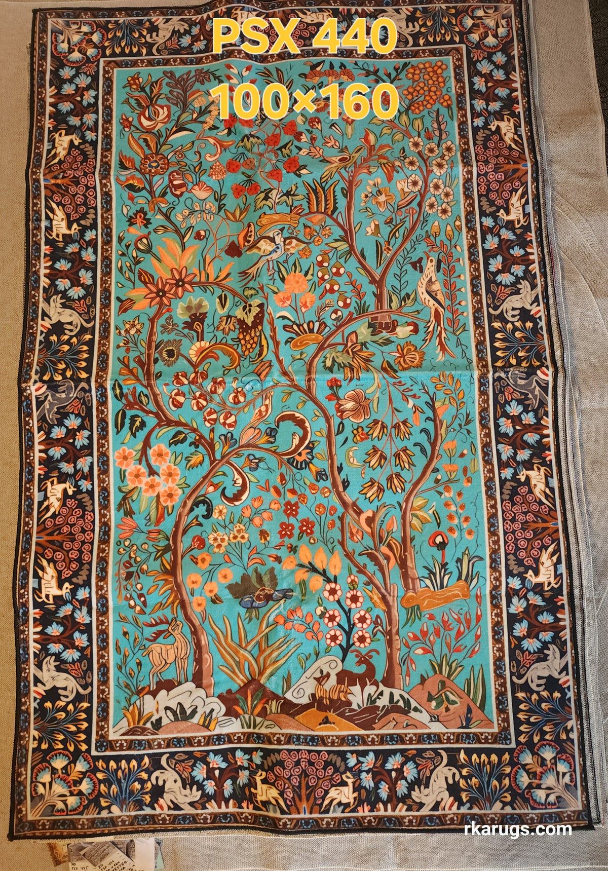 PSX 440 Printed Carpet Paradise Tree Persian 100X160 | שטיח מודפס עץ גן עדן פרסי 100X160