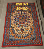 PSX 371 Printed Carpet Cream Red Medallion Persian 80X120 | שטיח מודפס קרם אדום מדליון פרסי 80X120